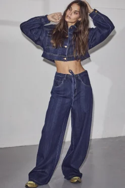 Sale Haute L'Amitié Hering String Tie Jeans HL10060 Indigo