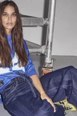 Sale Haute L'Amitié Hering String Tie Jeans HL10060 Indigo