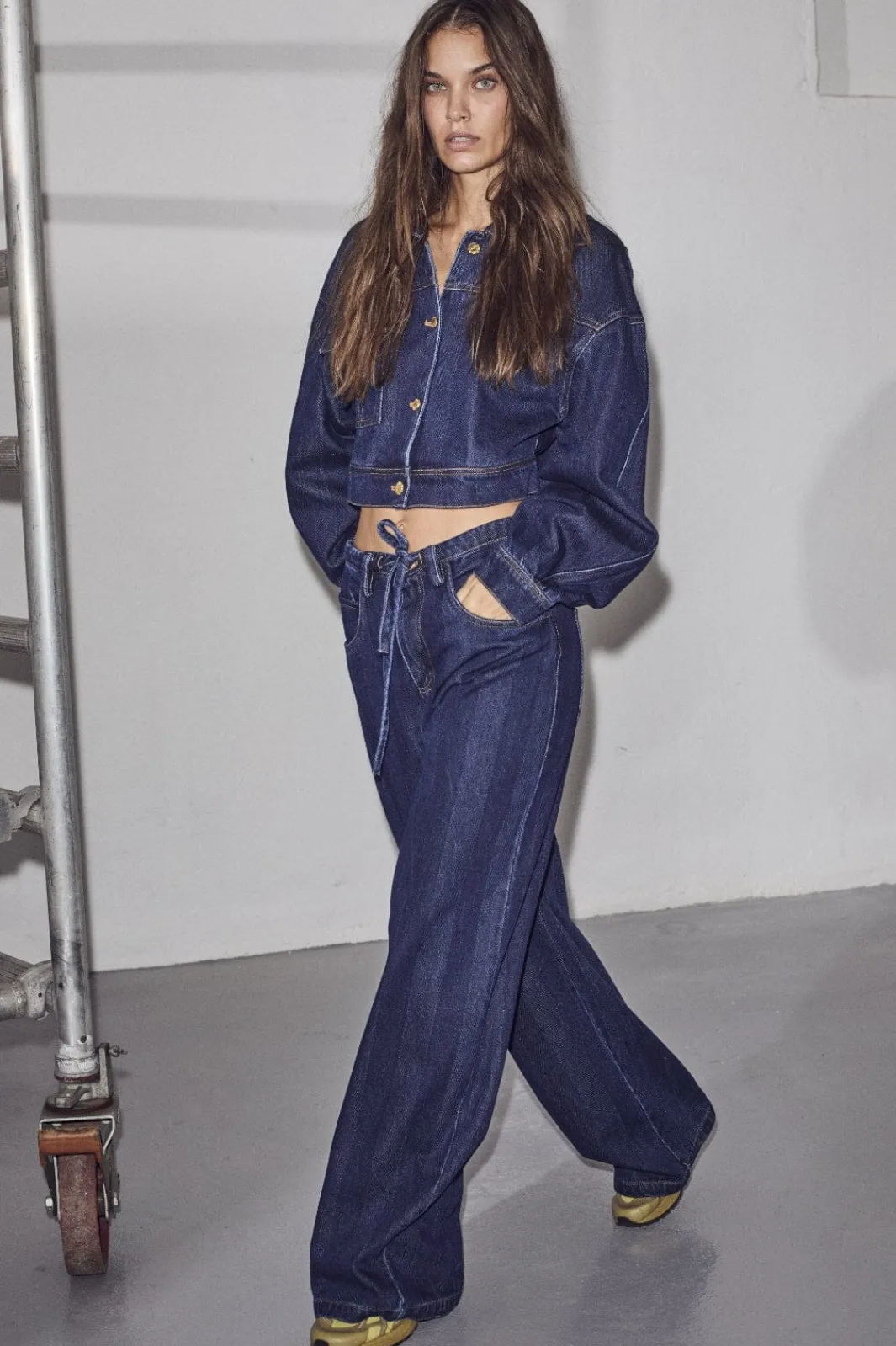 Sale Haute L'Amitié Hering String Tie Jeans HL10060 Indigo