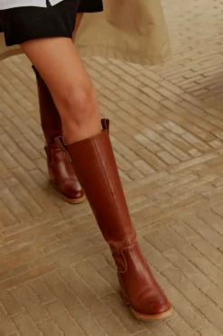 Sale Angulus High-leg boot with block heel 1705