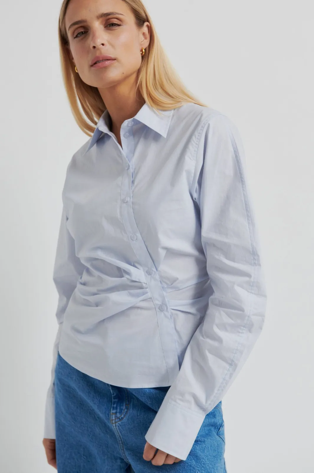 Sale Second Female Hill Shirt 60401 5125 Halogen Blue