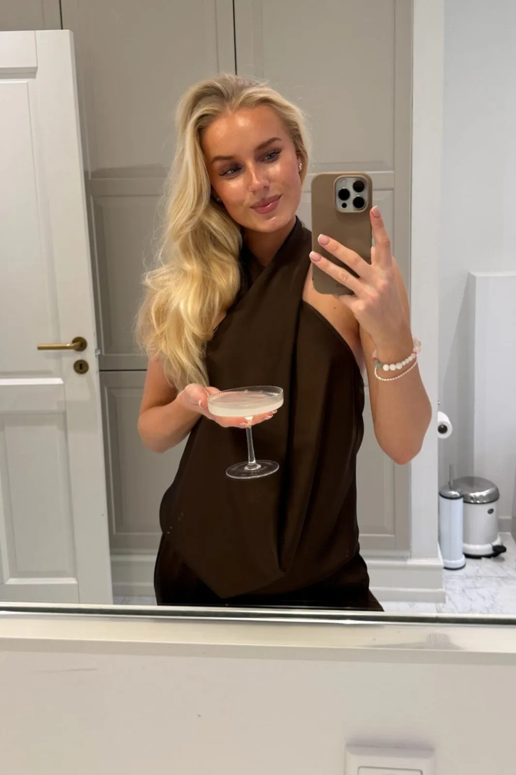 BYIC Hollyic Wrap Top A2553 Dark Brown