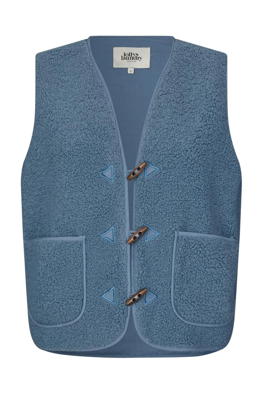 Clearance Lollys Laundry Hugoll Vest Sl90019-1014 29 Dusty Blue