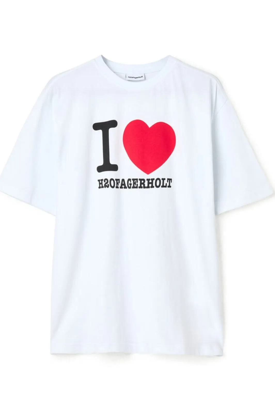Clearance H2O Fagerholt I Love Tee 1006 Off White