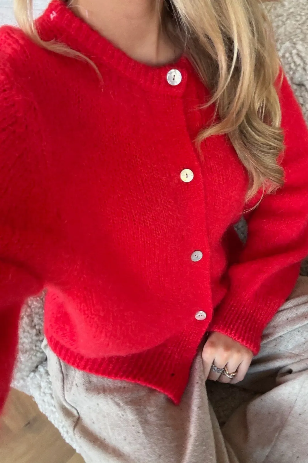 Sale BYIC Idaic Cardigan red Red