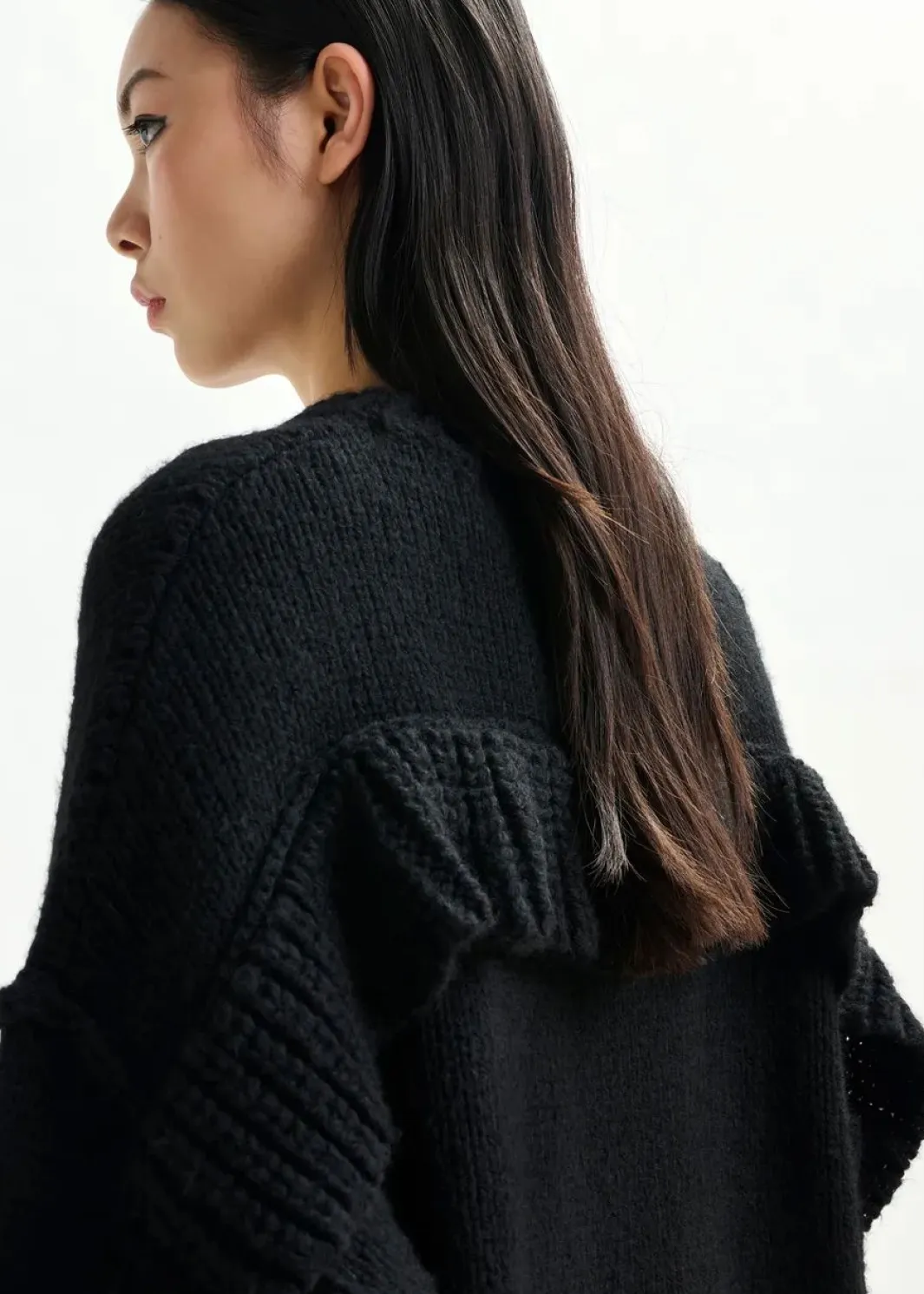 Discount Essentiel Antwerp Ifly Pullover With Rufflesifly Black
