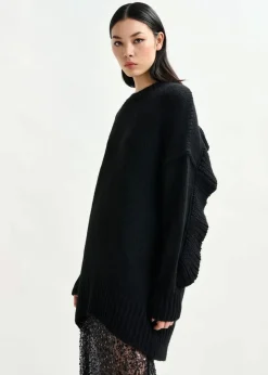 Discount Essentiel Antwerp Ifly Pullover With Rufflesifly Black