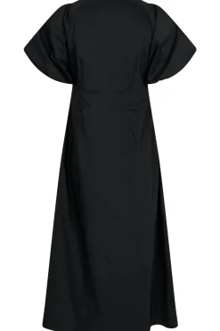 New Neo Noir Illana Poplin Dress Black