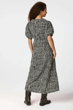 Outlet Neo Noir Illana Zebra Dress 164372 100