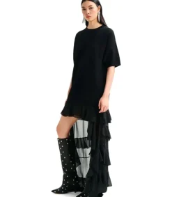 Essentiel Antwerp Imaille Knitted Dressimaille Black