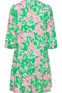New Noella Imogene Sh. Dress Green/Pink