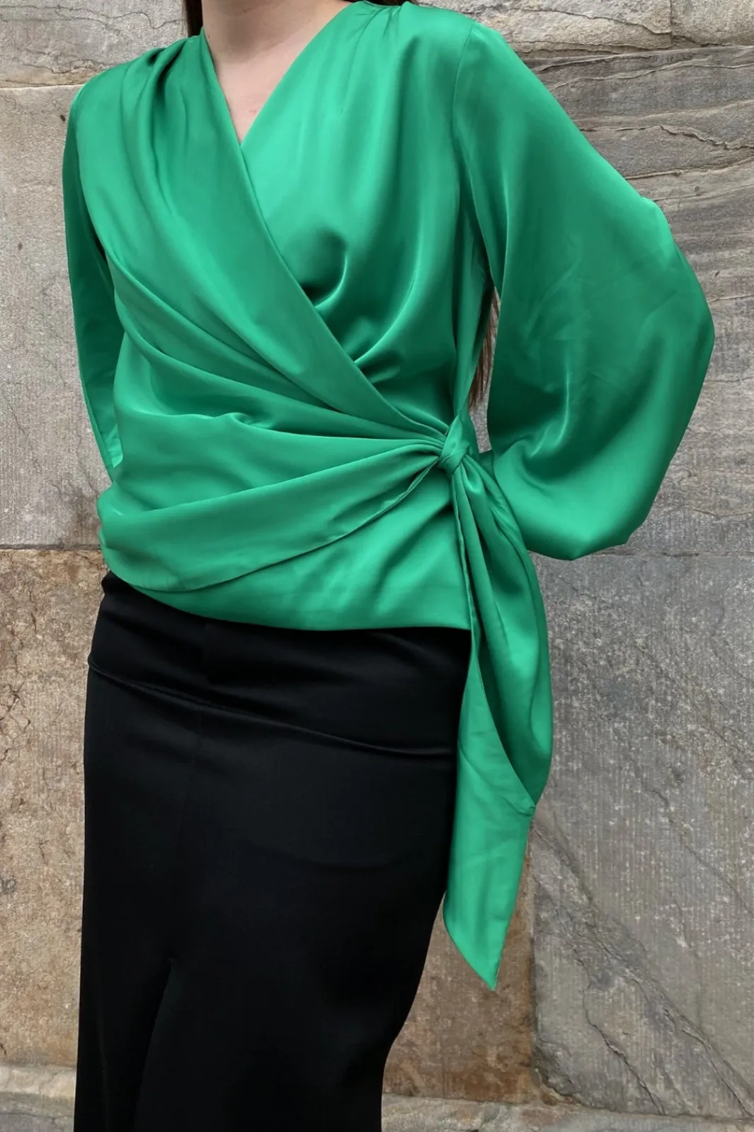 Hot Karmamia Ines Blouse Emerald