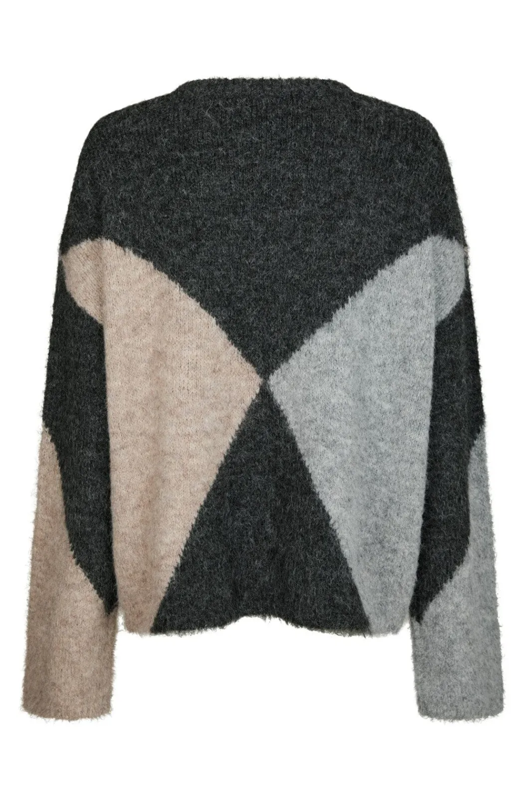 Clearance Neo Noir Inga Check Fluff Knit Blouse 165205 132