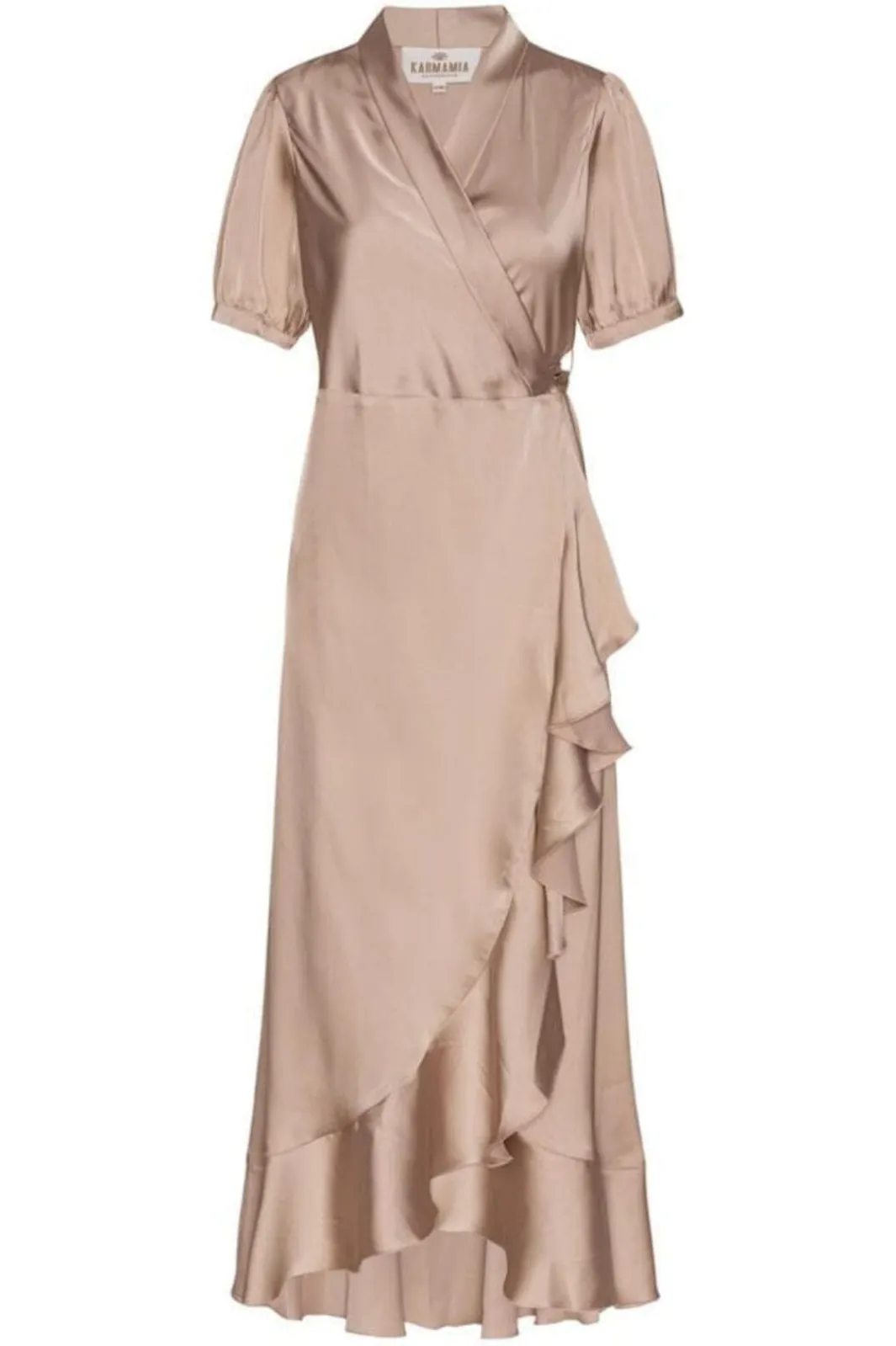 Clearance Karmamia Iris Dress Hammered Satin Blush
