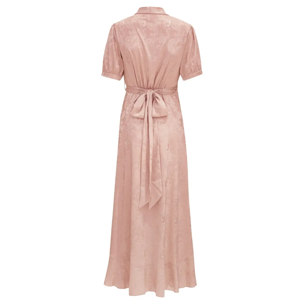 Karmamia Iris Dress Rose Jacquard