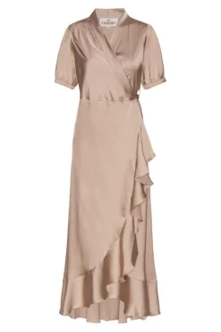 Outlet Karmamia Iris Dress 2035 Hammered Satin Blush