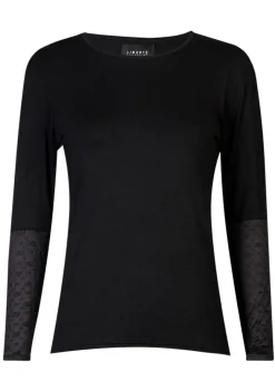 Sale Liberte Isa Ls Lace Sleeve Blouse 21348 Black Small Big Hearts