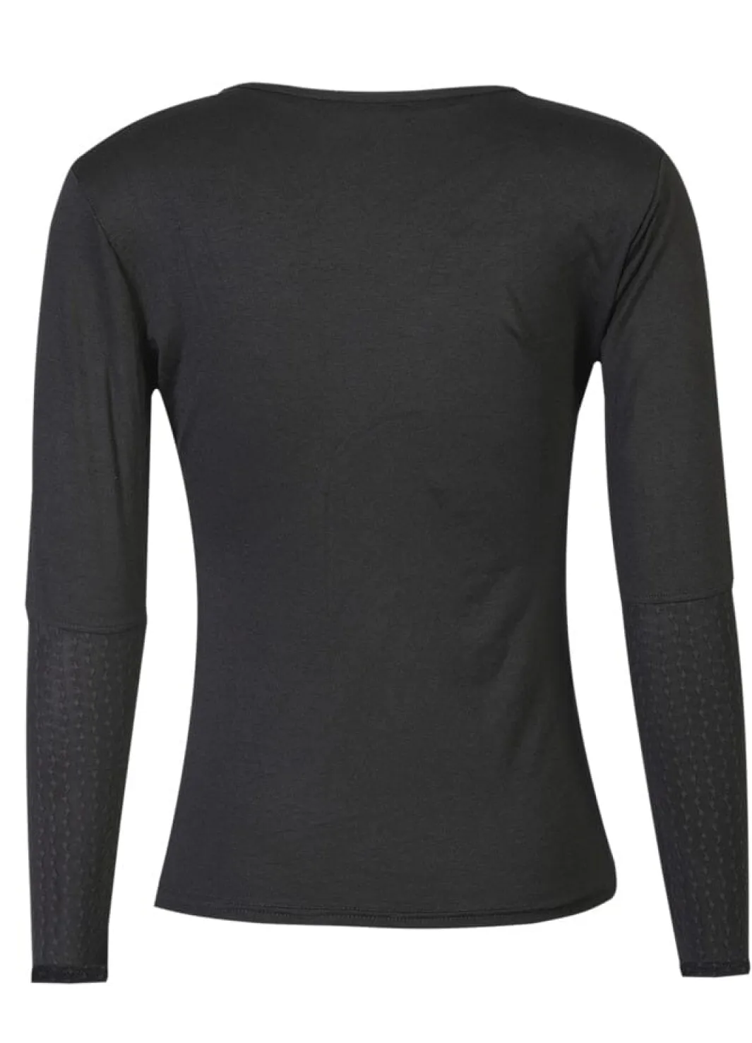 Online Liberte Isa Ls Lace Sleeve Blouse 21348 Black Wavy Lines
