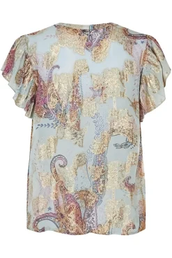 Clearance Lollys Laundry IsabelLL Top SL 22 Light Blue