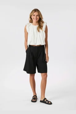 Hot Neo Noir Ivania Poplin Top 165507 120