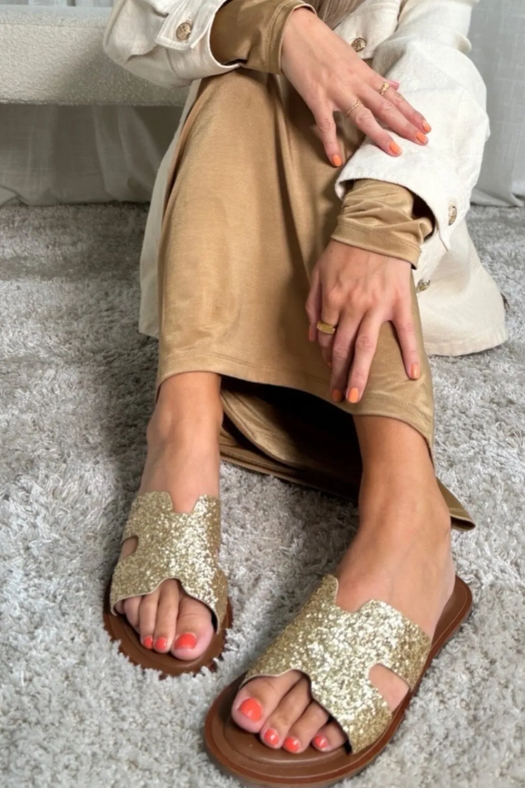 New Copenhagen Shoes Ivy 013 Gold Glitter