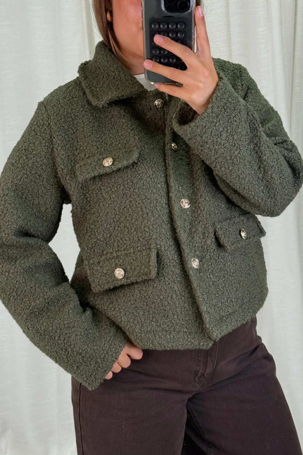 Discount A-bee Jasmin Jacket Khaki