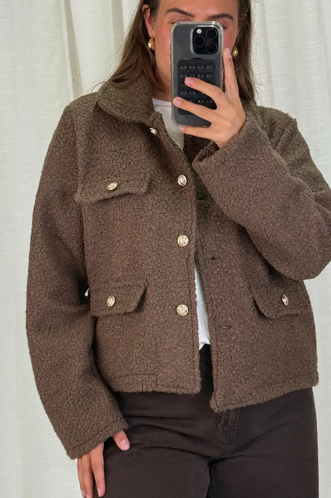 New A-bee Jasmin Jacket Dark Brown
