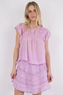 Outlet Neo Noir Jayla S Voile Top ROSE