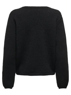 Discount JDY alva Life L/S Embellish Pullover Knt 4907581 Black Silver Embellishment