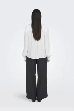 Best JDY amy L/S Frill Shirt 4746806 Cloud Dancer