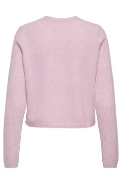 Clearance JDY april Life L/S O-Neck Cardigan Knt 4906408 Fragrant Lilac Melange