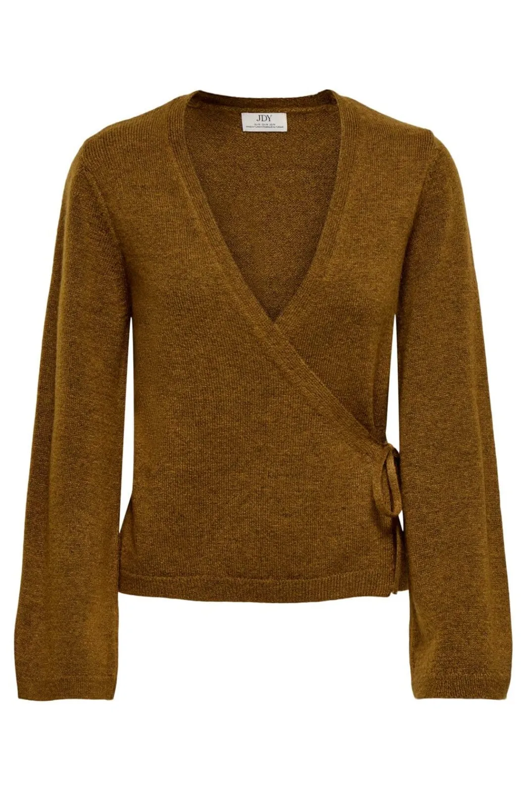 Clearance JDY becky L/S Wrap Cardigan Knt 5101793 Bison Melange