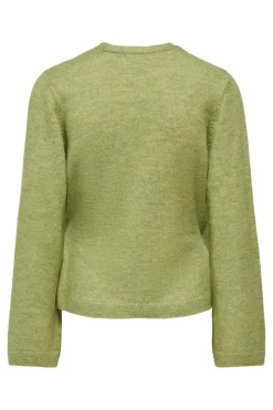 Online JDY becky L/S Wrap Cardigan Knt 5101788 Fern Melange
