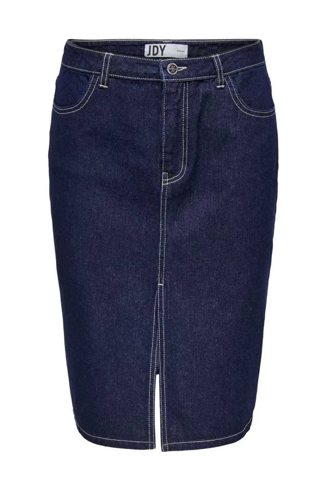 JDY bella Midi Slit Skirt 4743708 Dark Blue Denim