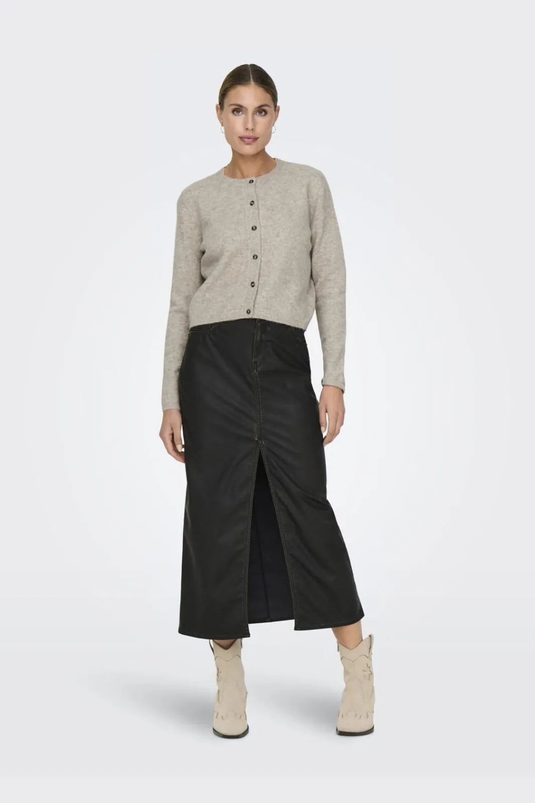 Best JDY chloe Life L/S Cardigan Knt 4571127 Turtledove Melange