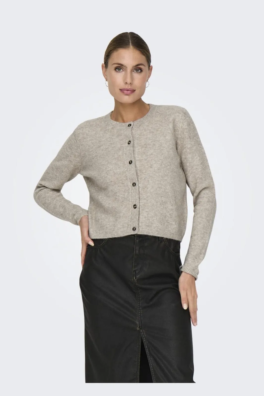 Best JDY chloe Life L/S Cardigan Knt 4571127 Turtledove Melange