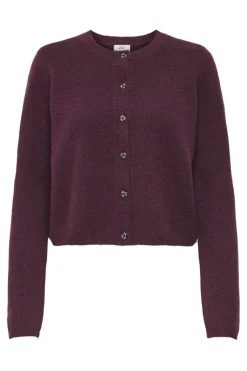 Best JDY chloe Life L/S Cardigan Knt 4894698 Winetasting Melange