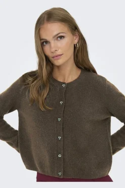 Outlet JDY chloe Life L/S Cardigan Knt 4838281 Slate Black Melange