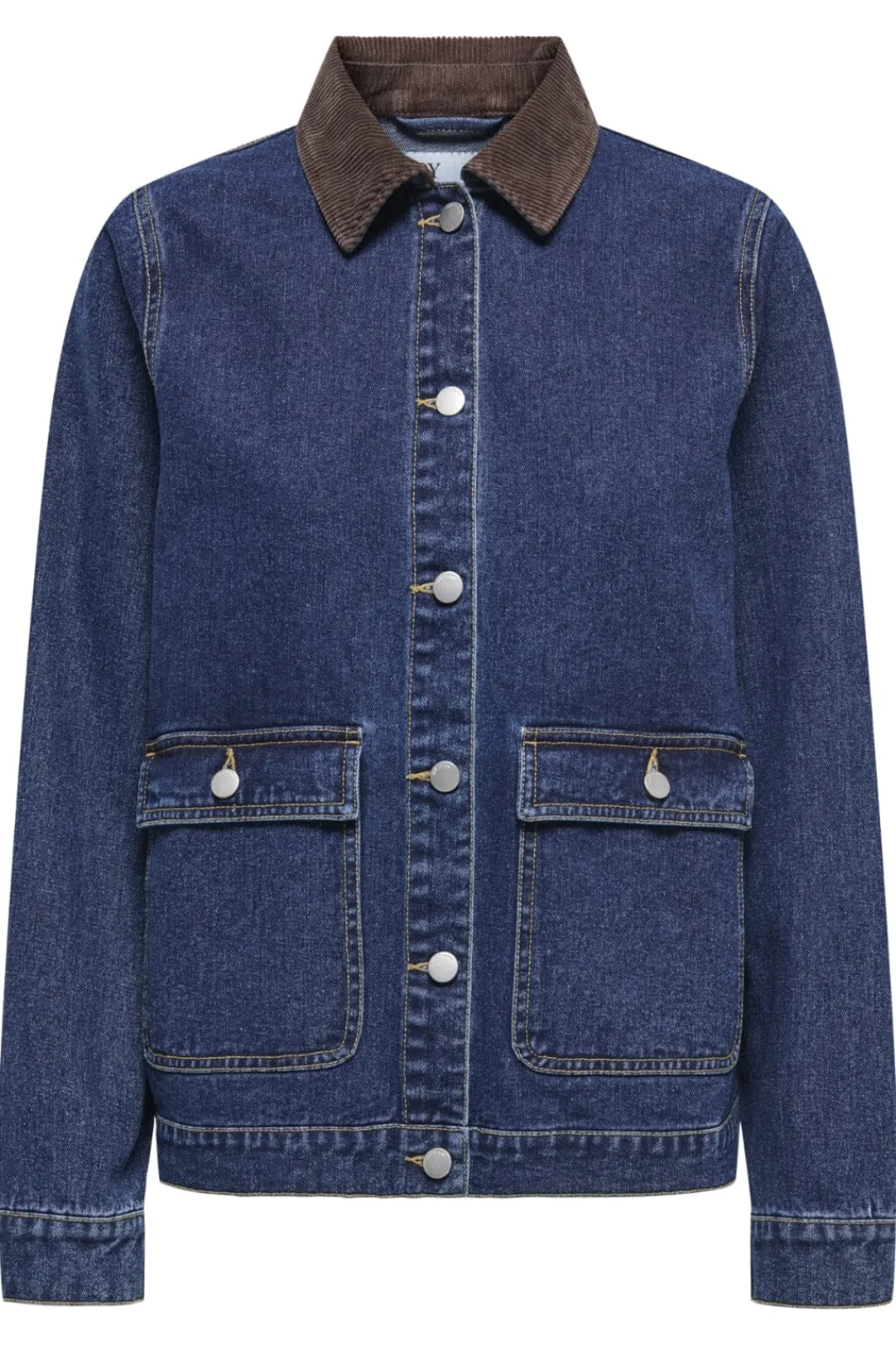 Clearance JDY ella Pocket L/S Denim Jacket 4881548 Dark Blue Denim