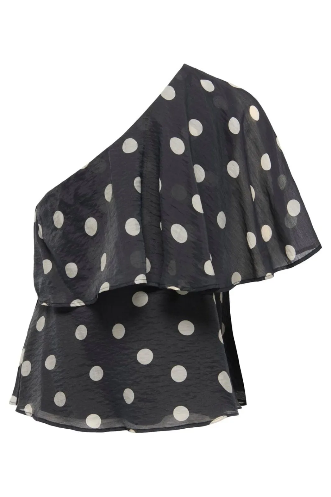 Hot JDY fay Life One-Shoulder Top 5083205 Black Pristine Dot