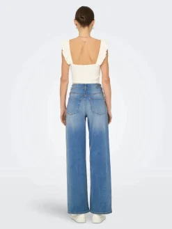 Hot JDY felina-Fina Wide Med Blue 4735461 Medium Blue Denim