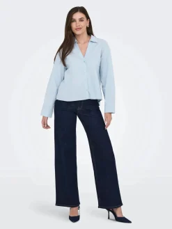 Hot JDY felina-Fina Wide Rinse Jnsdnm 4840357 Dark Blue Denim Rinse Blue Denim