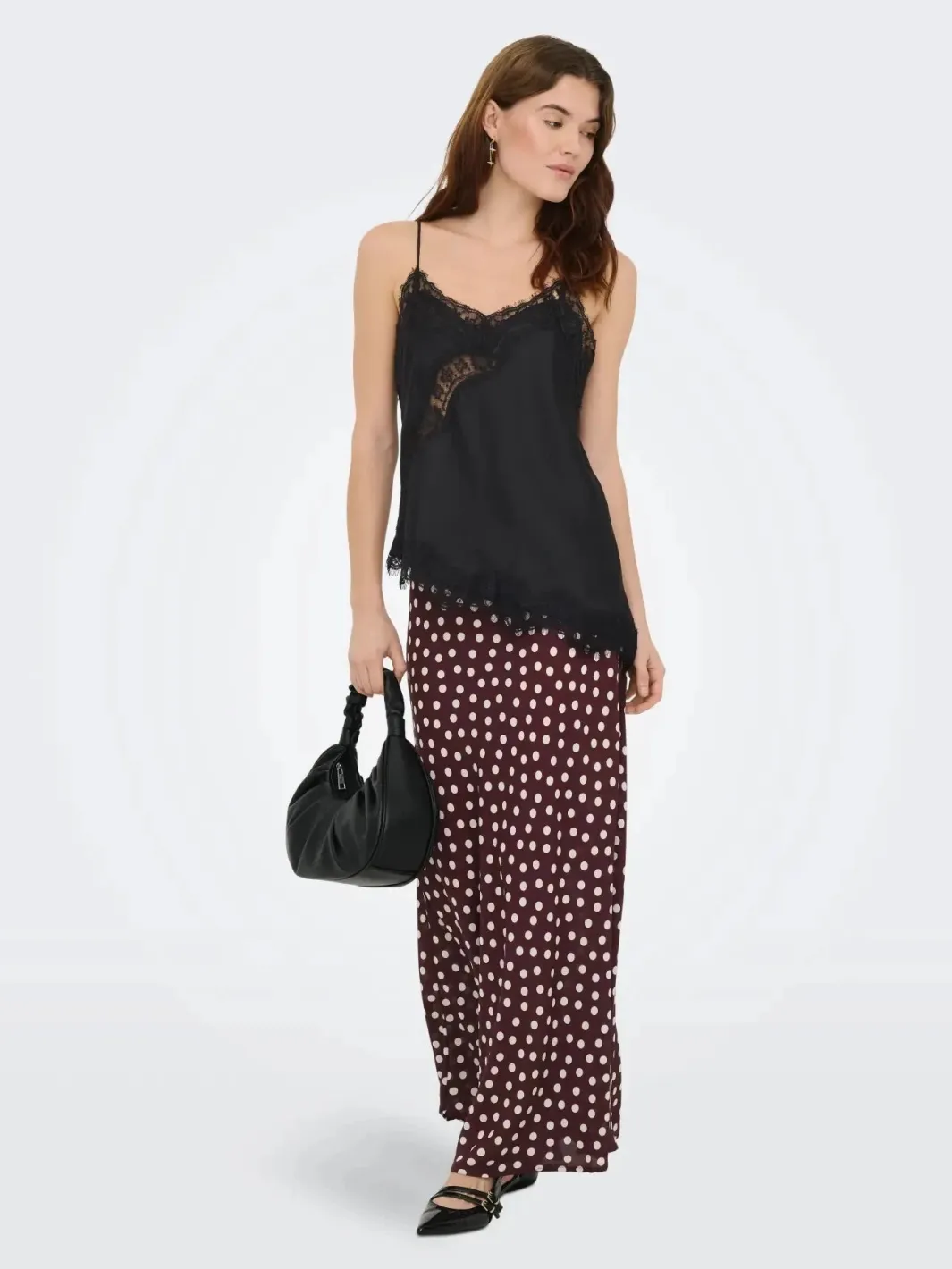 Outlet JDY fifi S/L Asym Lace Singlet 5069508 Black