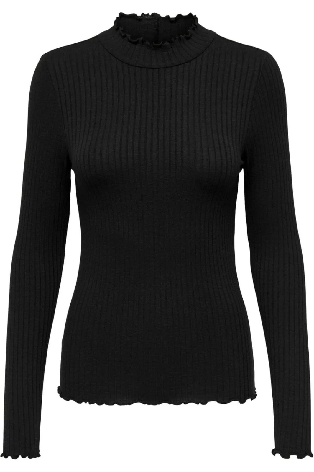 Discount JDY fransiska Life L/S Hi-Nck Top Jr 3600771 Black