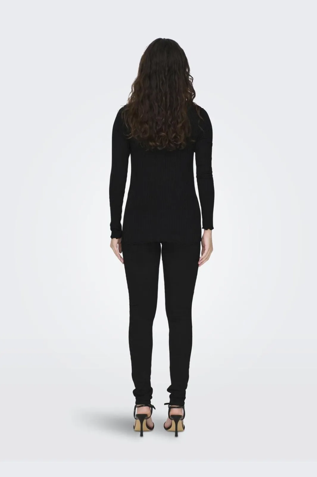 Discount JDY fransiska Life L/S Hi-Nck Top Jr 3600771 Black