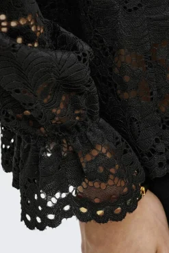 JDY lacey L/S Lace Top 4840204 Black