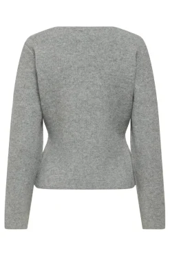 Clearance JDY lea Life L/S Button Cardigan Knt 4875918 Medium Grey Melange