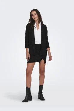 New JDY mary L/S Lurex Blazer 4625830 Black Silver Pinstripe