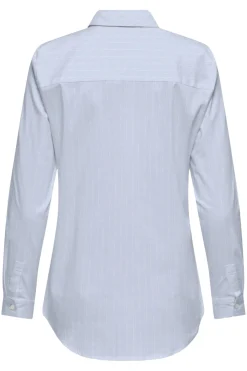 Online JDY mio L/S Embroidery Shirt 4957240 Cashmere Blue Small White