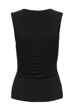 Clearance JDY misty S/L Assymetric Top 5003363 Black
